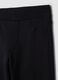 Girls' black slim-fit stretch organic cotton trousers_2