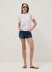 Blue shorts in pure cotton_0