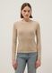 Beige pure cotton long sleeve shirt regular fit_0