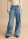 Sky Blue Cotton Wide Leg Jeans_1