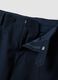 Pantaloni formali blu in viscosa elasticizzata regular fit_5
