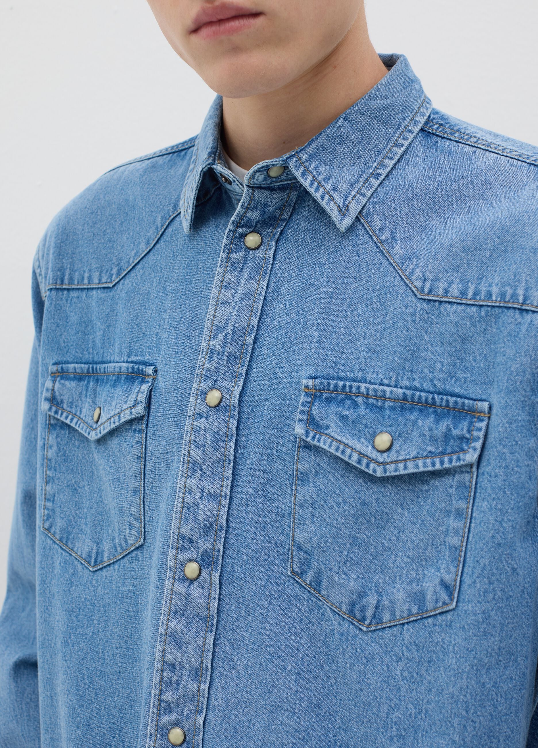 Cowboy shirt in denim