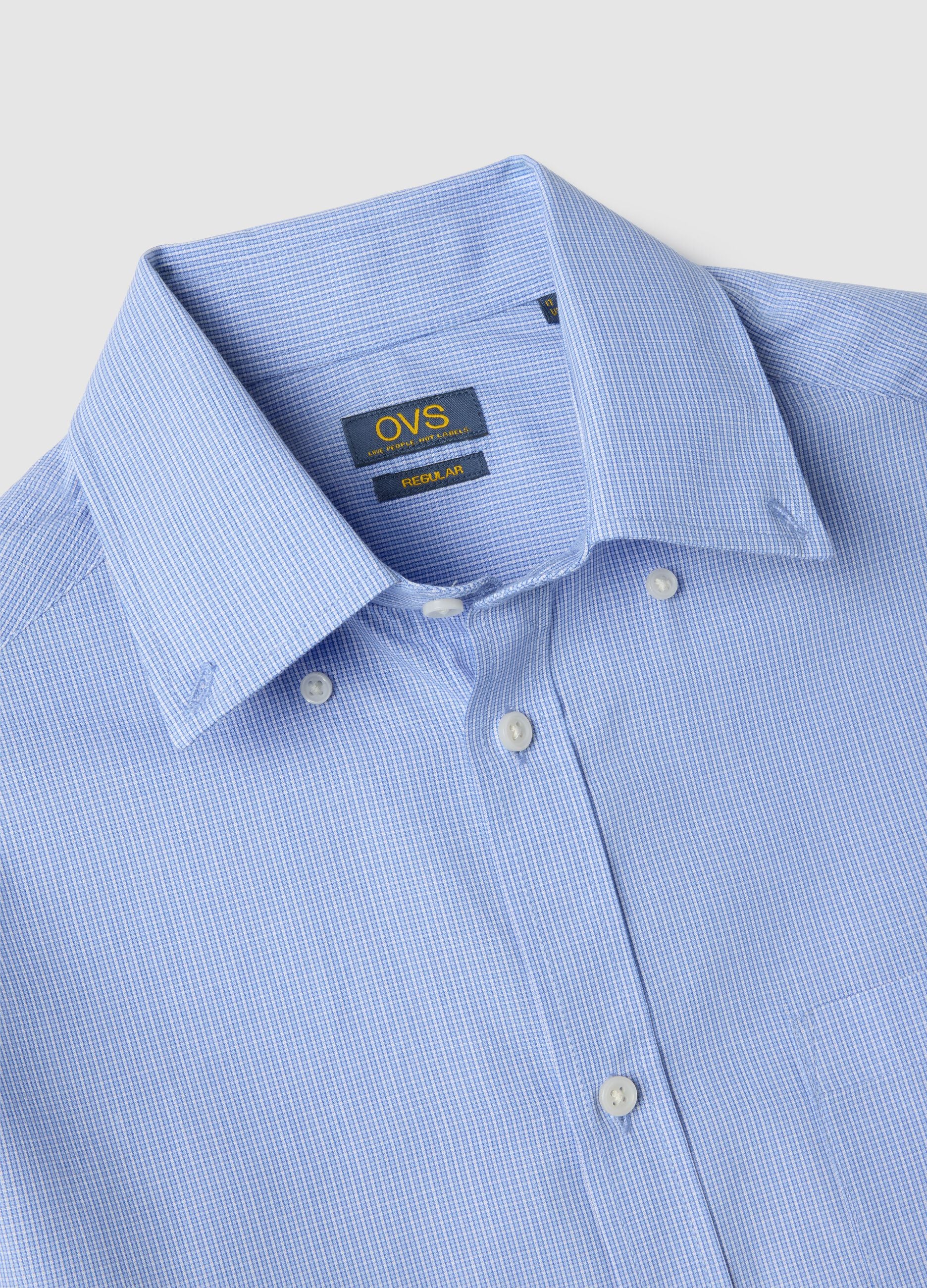 Multicolour striped, regular fit, easy iron cotton blend shirt