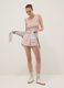 Regular-fit pink cotton-blend shorts with drawstring_0