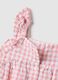 Multicolour check pure cotton dress for baby girls regular fit_3