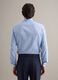 Blue pure cotton slim fit shirt_2