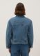 Blue regular fit pure cotton denim jacket_3