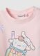 Pink Stretch Cotton Kids' T-Shirt Regular Fit with Print_2