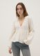 White pure cotton blouse with striped regular fit_2