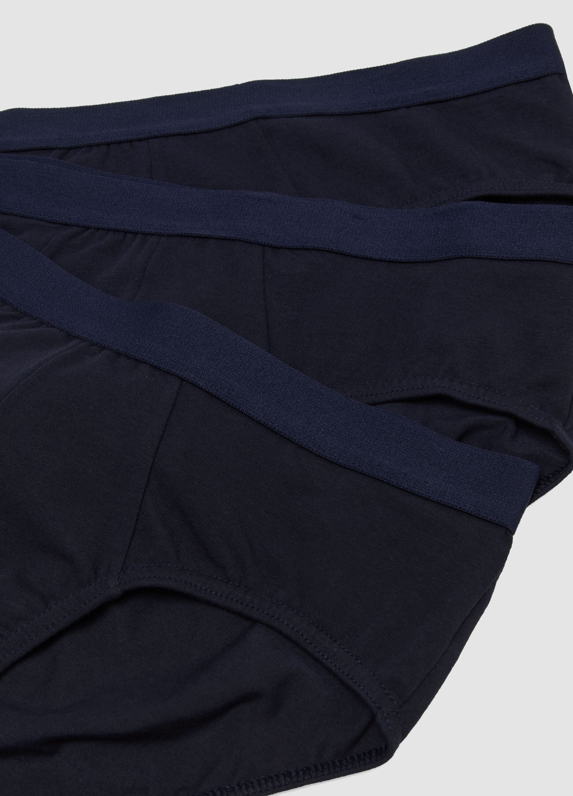 3-pack of blue organic cotton briefs