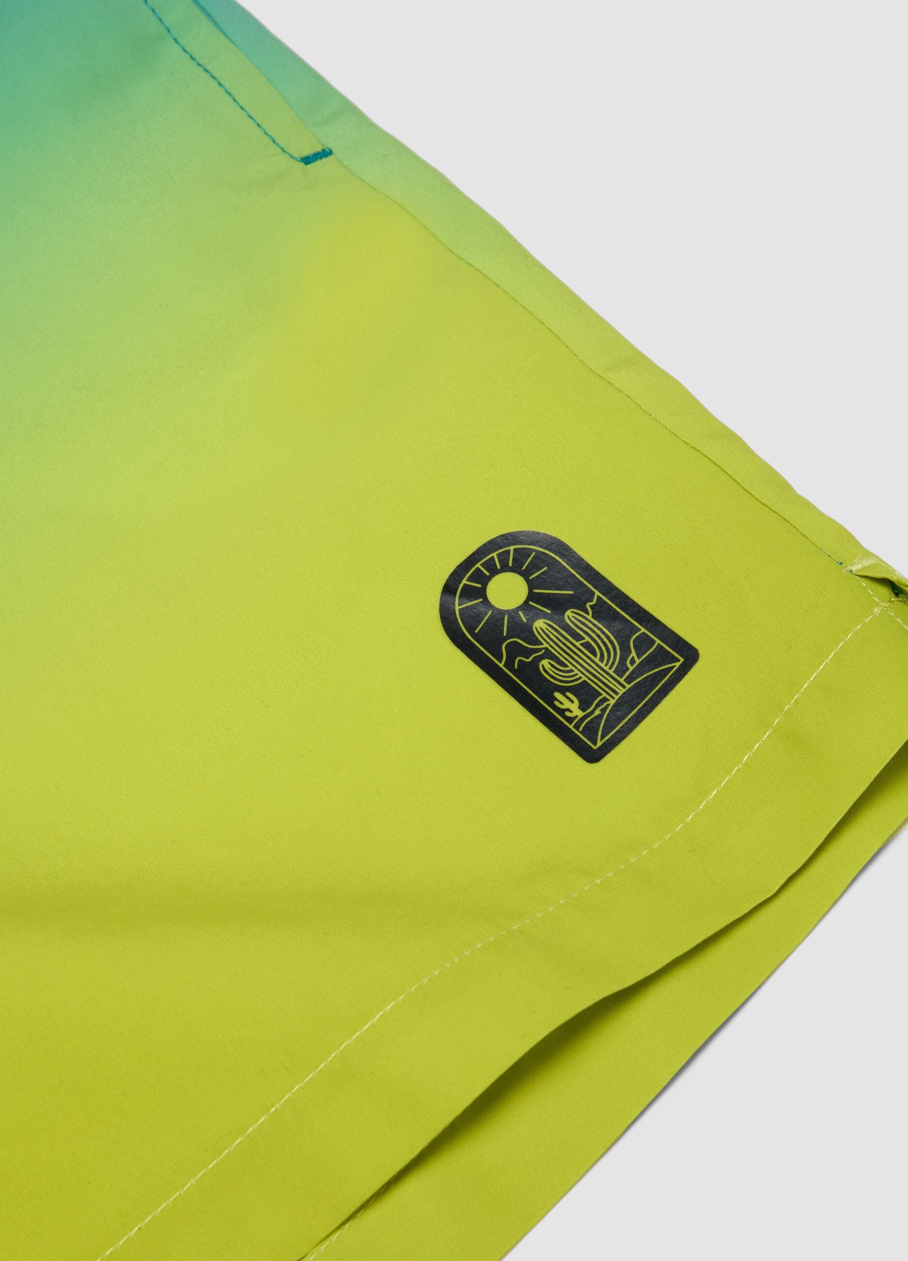 Multicolour boys&rsquo; swim shorts with ombr&eacute; fade