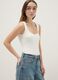 White body-fitted with square neckline_2