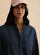 Oversized fit long shirt in pure blue denim cotton_3