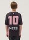 Black short-sleeved T-shirt with sporty print, regular fit_1
