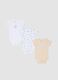 Newborn multicolour pure cotton bodysuit tripack with designs_0