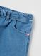Baby girls&rsquo; shorts in 100% multicoloured cotton denim with regular fit_2