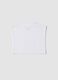 Girls&rsquo; white fitted bandeau top in stretch cotton_4