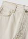 Beige denim jeans in pure cotton, relaxed fit_5