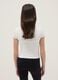 White stretchy cotton fitted girl&rsquo;s t-shirt with print_1