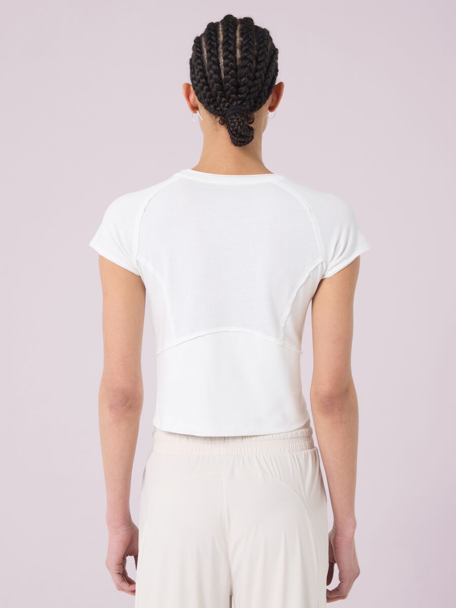 Cropped T-shirt with exposed seams ALTAVIA STUDIO_2