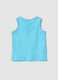 Blue pure cotton boys&rsquo; vest, regular fit, with sailboat print_1
