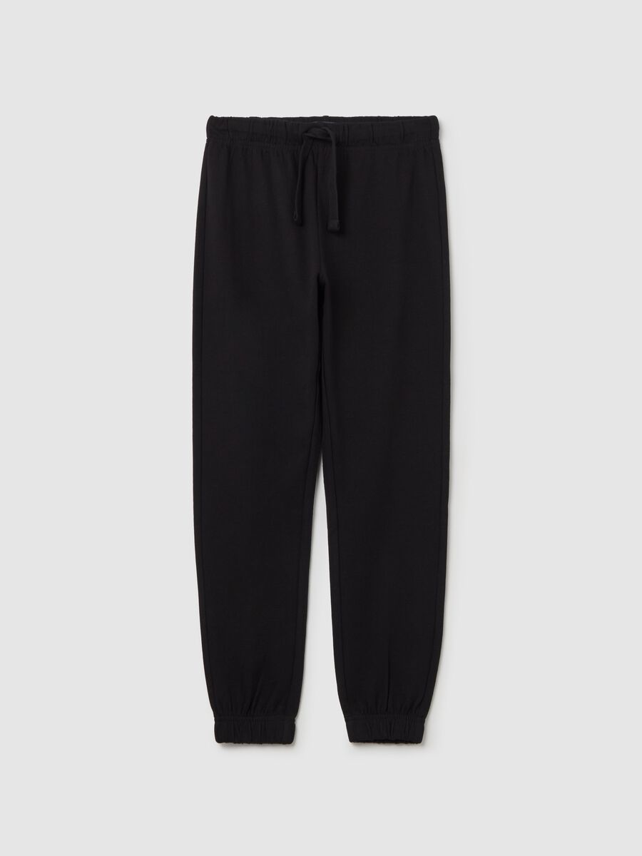 Cotton joggers with drawstring_3