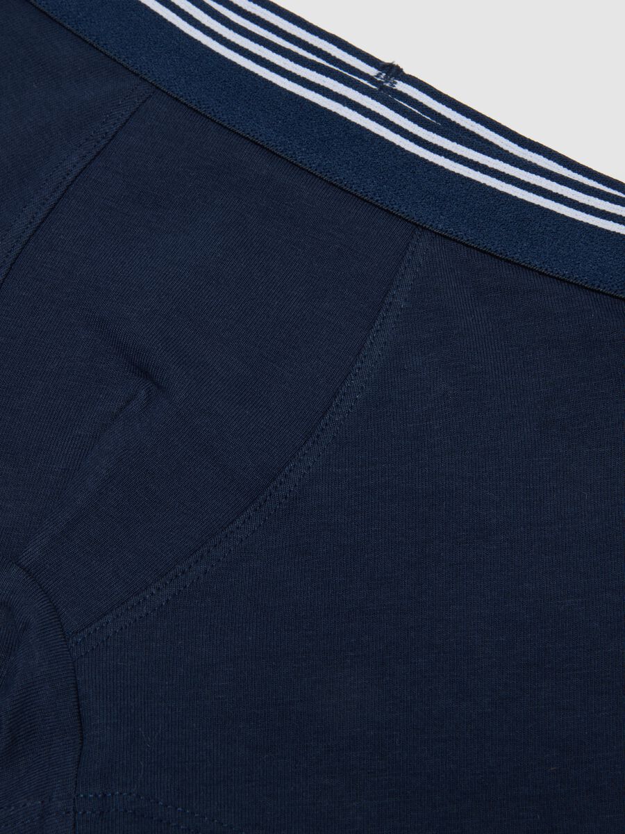 Boys' blue stretch cotton regular fit boxers_2