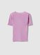 Girls' Regular Fit Purple Ribbed Viscose Blend Jumper_4