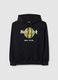 Black pure cotton regular fit hoodie with Hard Rock Cafe logo_4
