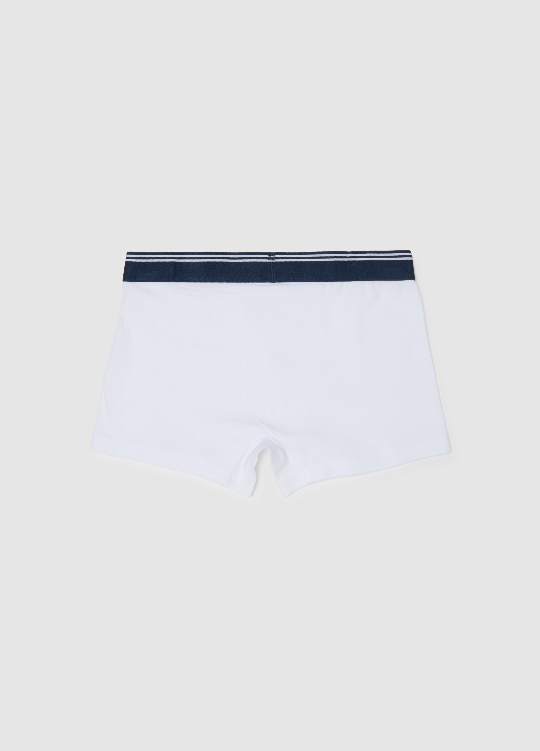Multicolour boy's boxers in stretchy cotton regular fit