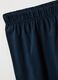 Pigiama corto in jersey di puro cotone organico blu regular fit_5