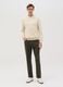 Cotton pullover with micro weave_1