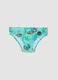 Boys&rsquo; blue stretch swim briefs with print_0