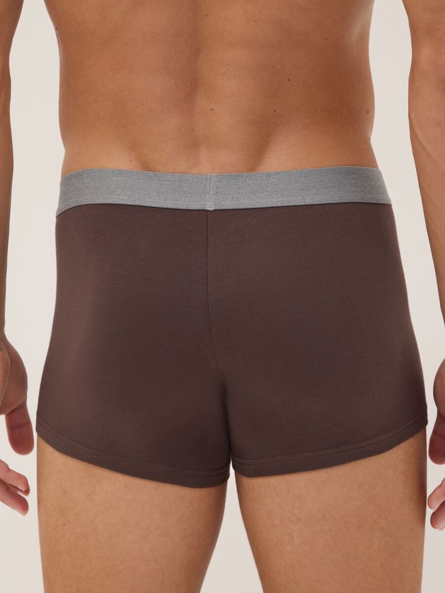 Tripack di boxer multicolor in cotone organico elasticizzato a righe_2