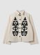 White linen and lyocell blend blazer with contrasting embroidery, regular fit_4
