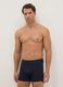 3-pack blue midi boxers in stretch organic cotton, regular fit_0