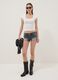White short-sleeve stretch cotton T-shirt_1
