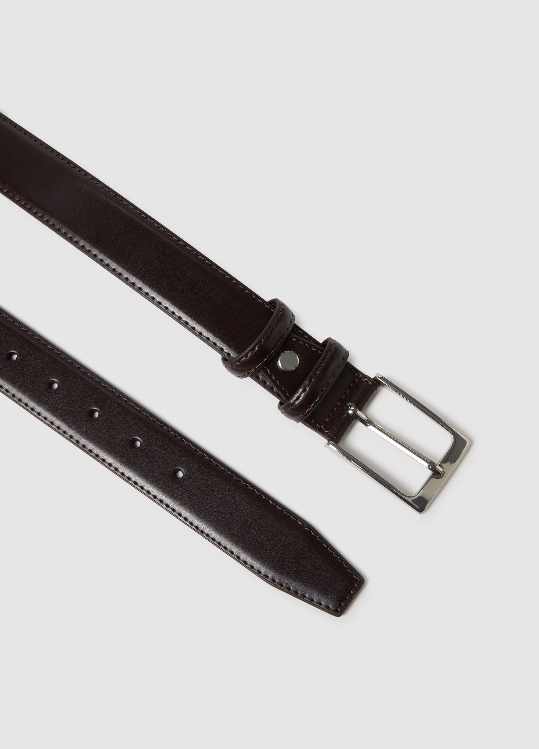 Brown casual regular fit belt