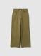 Regular fit stretch cotton green chino trousers_4
