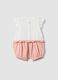 Multicolour pure cotton baby romper with designs_1