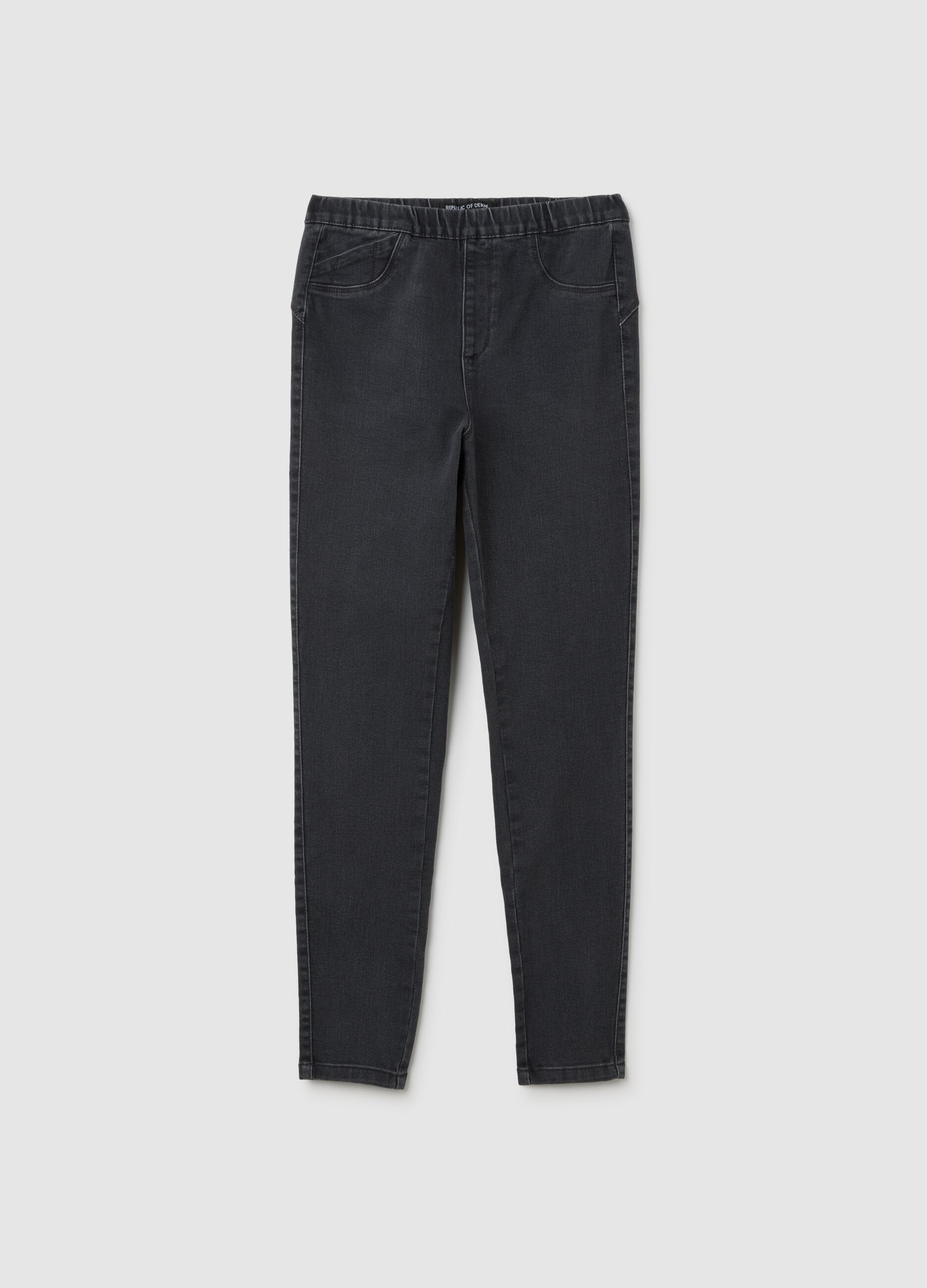 Grey Stretch Skinny Jeans