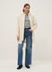 Beige Waterproof Jacket with Hood Regular Fit_1