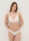 Beige regular fit briefs with lace inserts_0