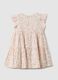 Multicolour pure cotton dress for girls, regular fit with flowers_1