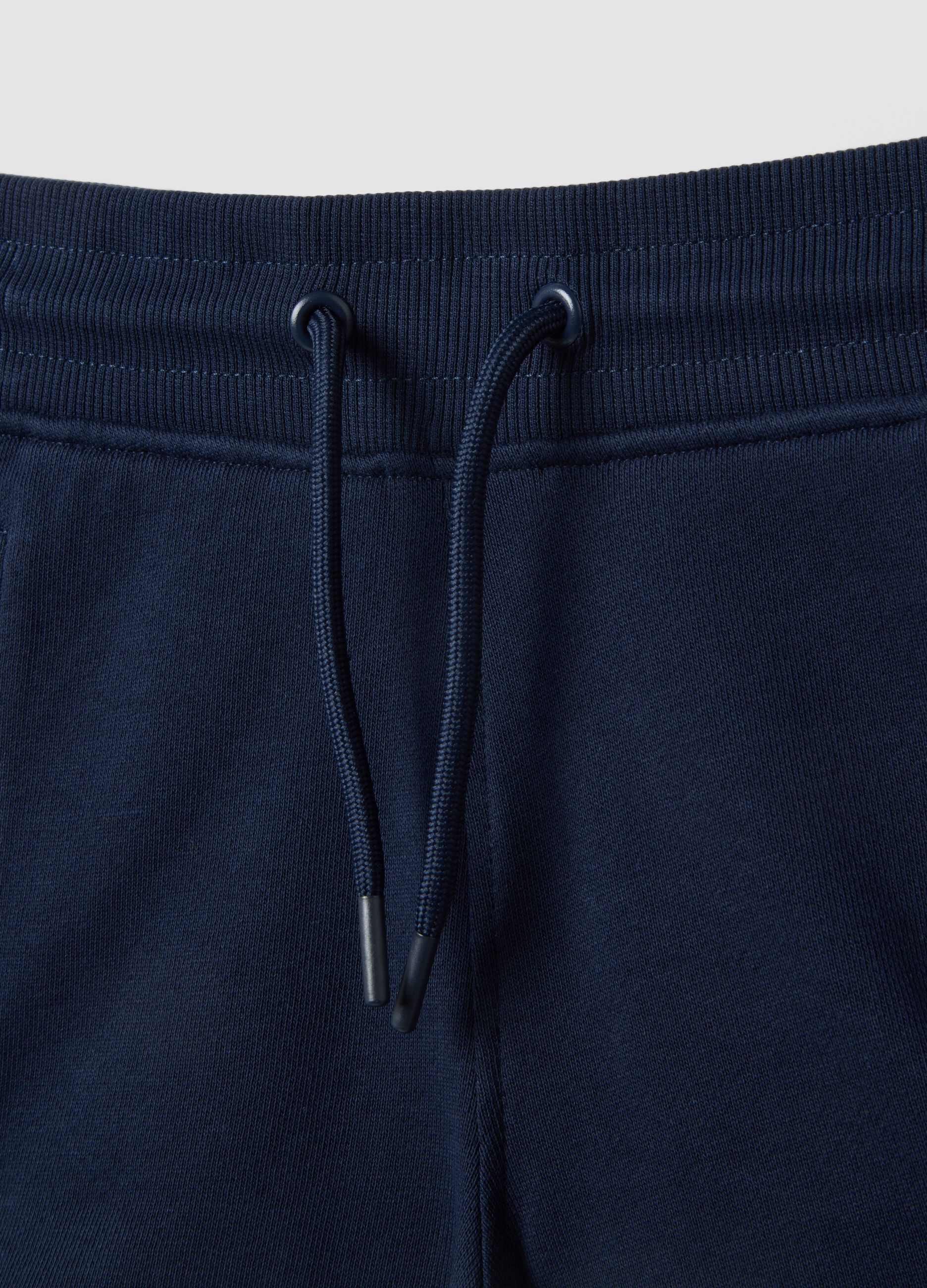 Girls&rsquo; blue 100% cotton shorts, regular fit