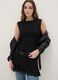 Black Sleeveless Dress Regular Fit_1
