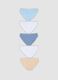Pack of five multicoloured girls&rsquo; organic cotton jersey briefs_1