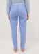 Multicoloured pyjama trousers in pure cotton regular fit_2