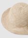 Light beige jersey-knit cloche hat_1