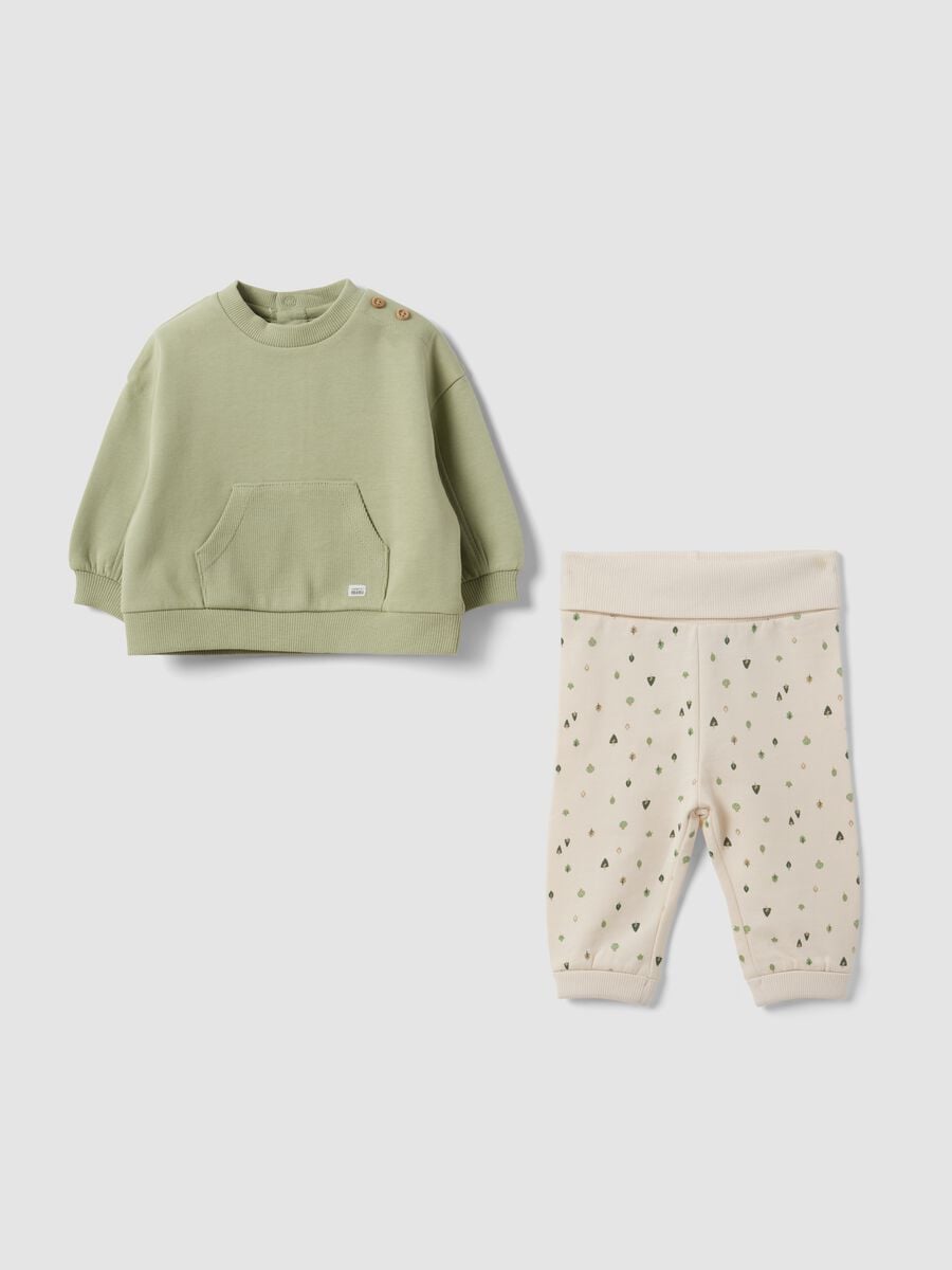 Multicoloured organic cotton baby set_0